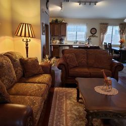 Sofa & Love Seat Living Room Set Side Table , Chair