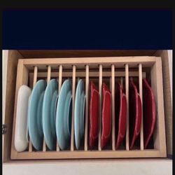 Organisores De Madera Para Los Platos Nunca Usados $30 El Par 