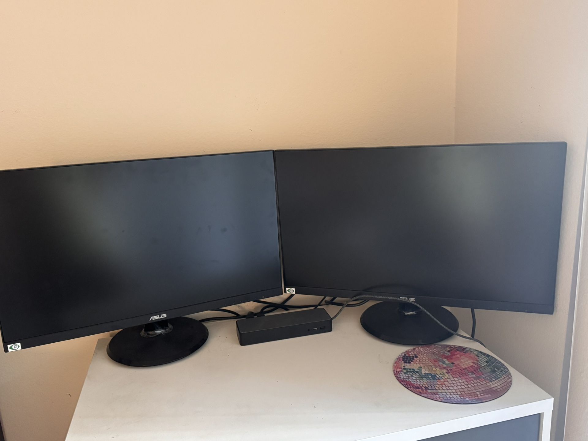 2 ASUS MONITORS