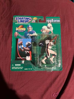 1998 Starting Lineup Shannon Sharpe Denver Broncos Extended Series Sealed