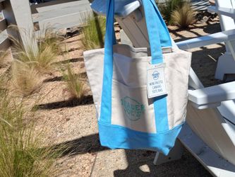 Trader joes canvas tote bag w vlue handles