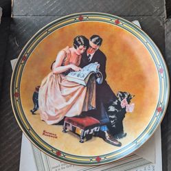 Norman Rockwell "A Couple's Commitment" Collector Plate - Edwin M. Knowles (1985)
