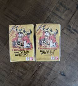2x Lot 2026 Bandai One Piece The World's Strongest Warriors (OP-17) Double Pack Set Vol. 12