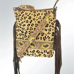 AD American Darling Hand Tooled Genuine Leather Large Cross body Bag