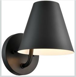 DIRYZON Wall Light for Living Room Bedroom, Industrial Black Wall Sconce Light,Metal Barn Wall Mounted Light,Dimmable Indoor Wall Lighting Fixture Ret