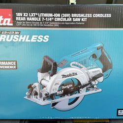 Makita 18V X2 LXT 5.0Ah Lithium-Ion (36V) Brushless Cordless Rear Handle 7-1/4 in. Circular Saw Kit