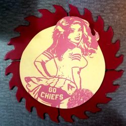 Kansas City Chiefs Decorative Saw Blade