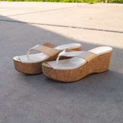 Vintage Jimmy Choo Pathos Cork Wedges
