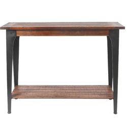 Wood and Metal Console and Entryway Table