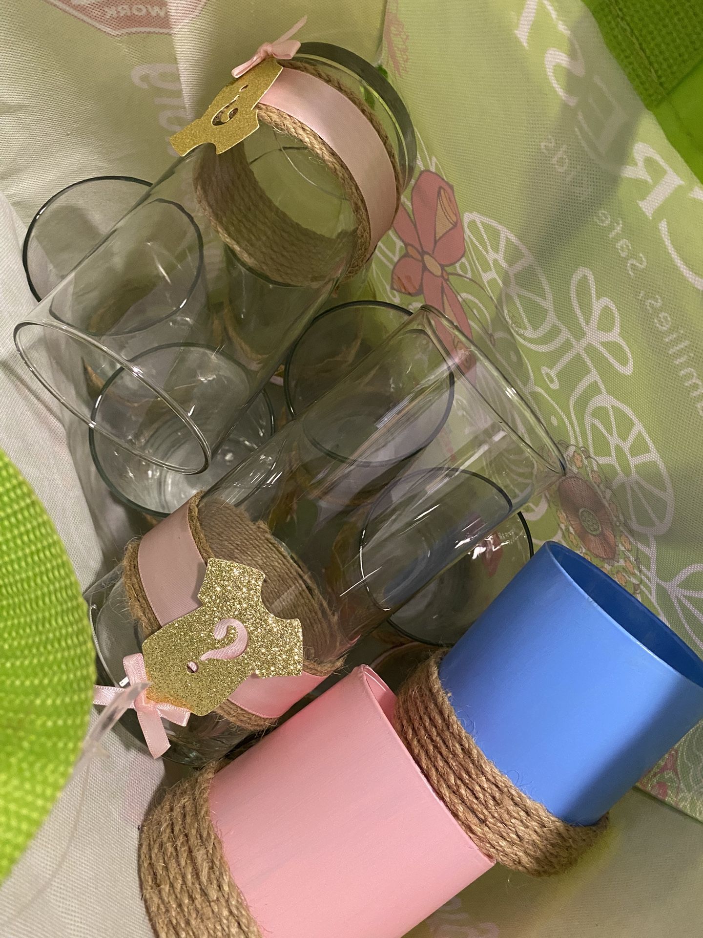 Gender Reveal Centerpieces, Baby Shower Centerpieces