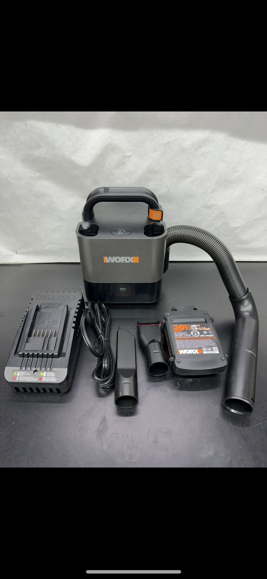 WORX (WX030L.9)20v Power Share Cordless Car Pet Handheld Vacuum