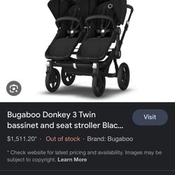 Bugaboo Donkey Duo  Stroller Double