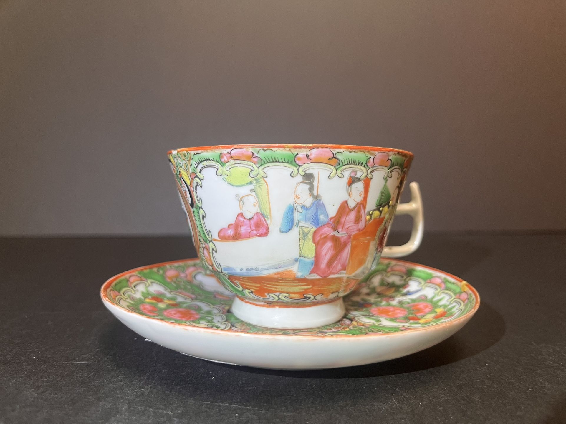 A Rare Kwon-Glazed Cup And Dish (Circa Late Qing)