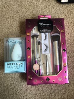 Beauty blender and brushes