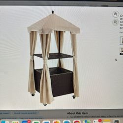 Crowley Furniture Palm Harbor Wicker Towel, Ballet Caddy