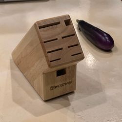 Wusthof Wooden Knife Block 9-Slot Countertop Storage - Brand New
