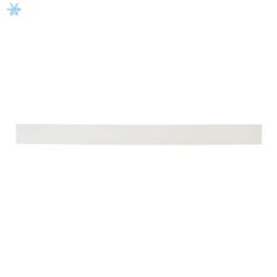 Timeless Home 48 in. Engineered Stone Vanity Backsplash, Ivory White