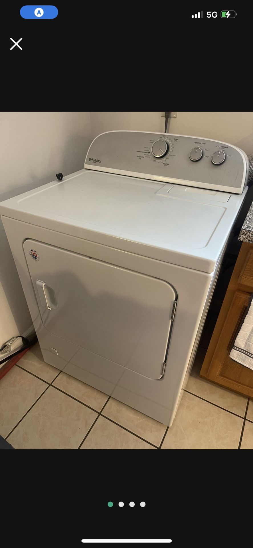Whirlpool Gas Dryer - White
