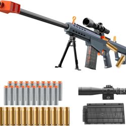 Soft Bullet Toy Gun Dart Foam Pellet Blasters Shell ejecting Shotgun Cool Stuff Gifts for boy Age 8+ 9 10 11 12 Year Old Kid Shooting Game with Scope 