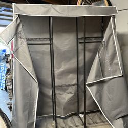 Covered Garment Rack Heavy Duty Clothes Rack 