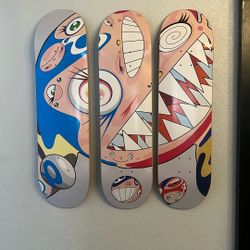 Authentic Takashi Murakami Skateboard Decks 