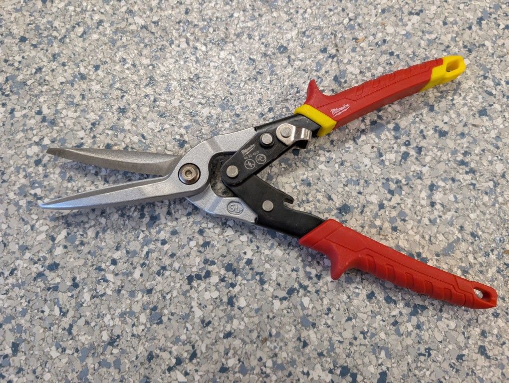 Milwaukee Tool 48-22-4537 Long Cut Straight Aviation Snips