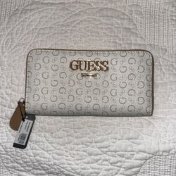 Guess White/Beige Wallet