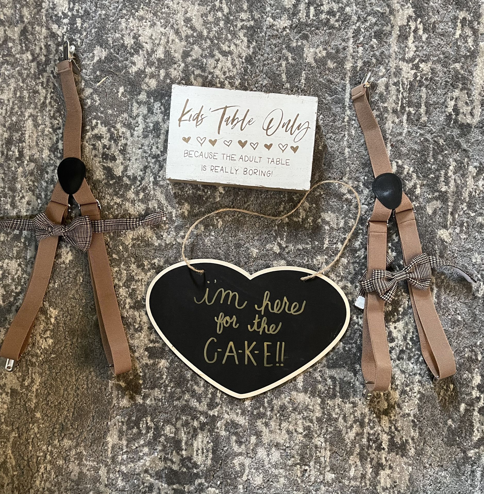 Ring Bearer & Kids Table Sign