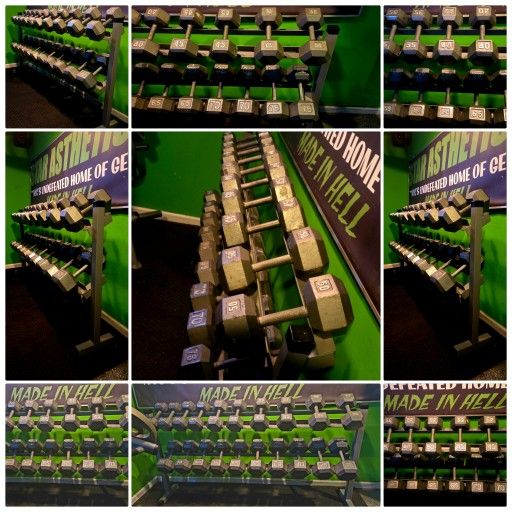 HEX DUMBBELLS SET 30-75lb with RACK