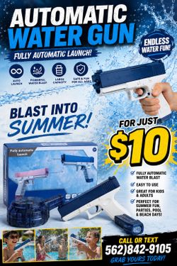 Fully automatic water gun