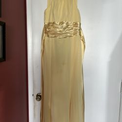 Yellow Prom Formal Dress 