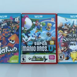 Wii U Super Mario Bros U Super Smash Bros And Platoon Video Games