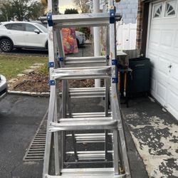 Werner Extension Scaffold Step Ladder 375 Capacity 25 Feet 