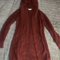 Cardigan, No Boundaries, Burnt orange, Size XS