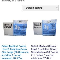 Select Medical Gowns Large 50 Gowns 