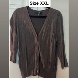 Cardigan 2x Womens Plus Size