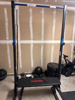Squat rack and bench