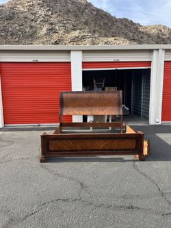 Solid Wood King Bed Frame 