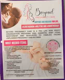 Urgent baby item needs