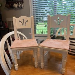 Wood doll chairs