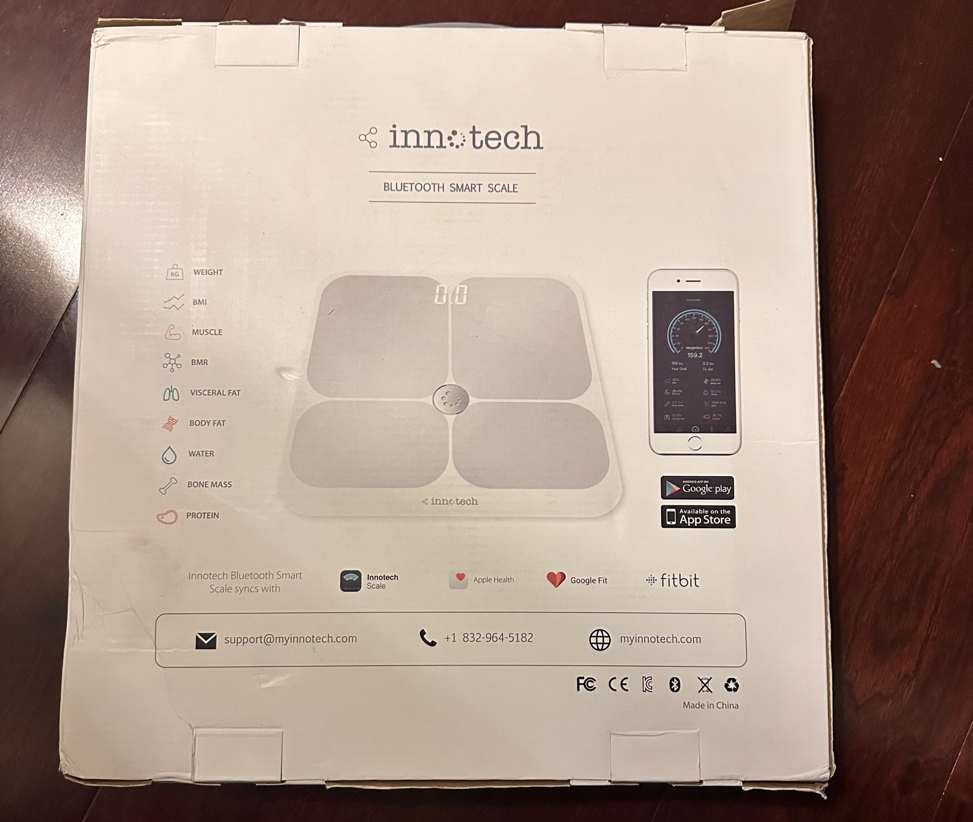 Innotech Smart Body Fat Scale Bluetooth Digital BMI Bathroom