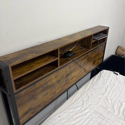 Bed full size  and dresser, cama y gavetero