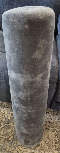 Gray Round Bed Pillow