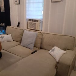 Darten cream Sectional With Coffee Table And End Tables 