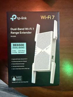 TP-Link - BE6500 Wi-Fi 7 Range Extender - White