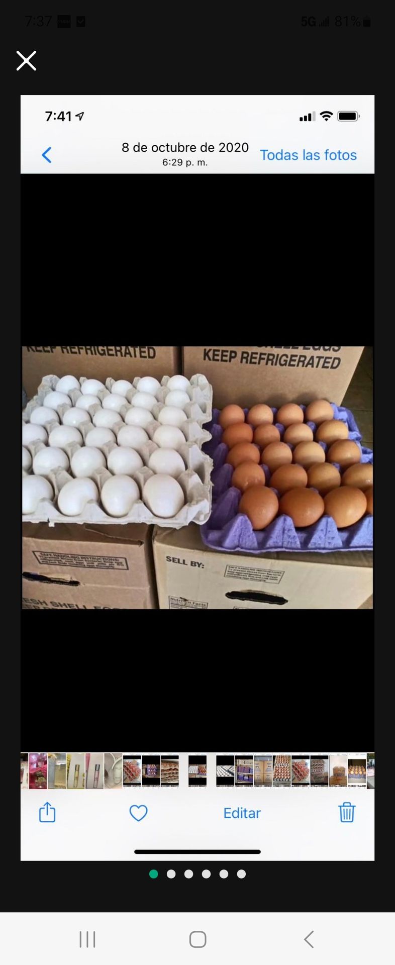 Huebos Por Cajas 100 Huebos Jumbos Blancos O Cafés