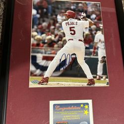 Albert Pujols Signed 8x10 Photo
