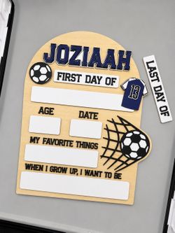 Custom first day of school boards