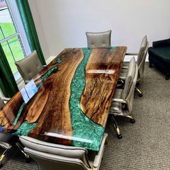 Epoxy Wood Table 