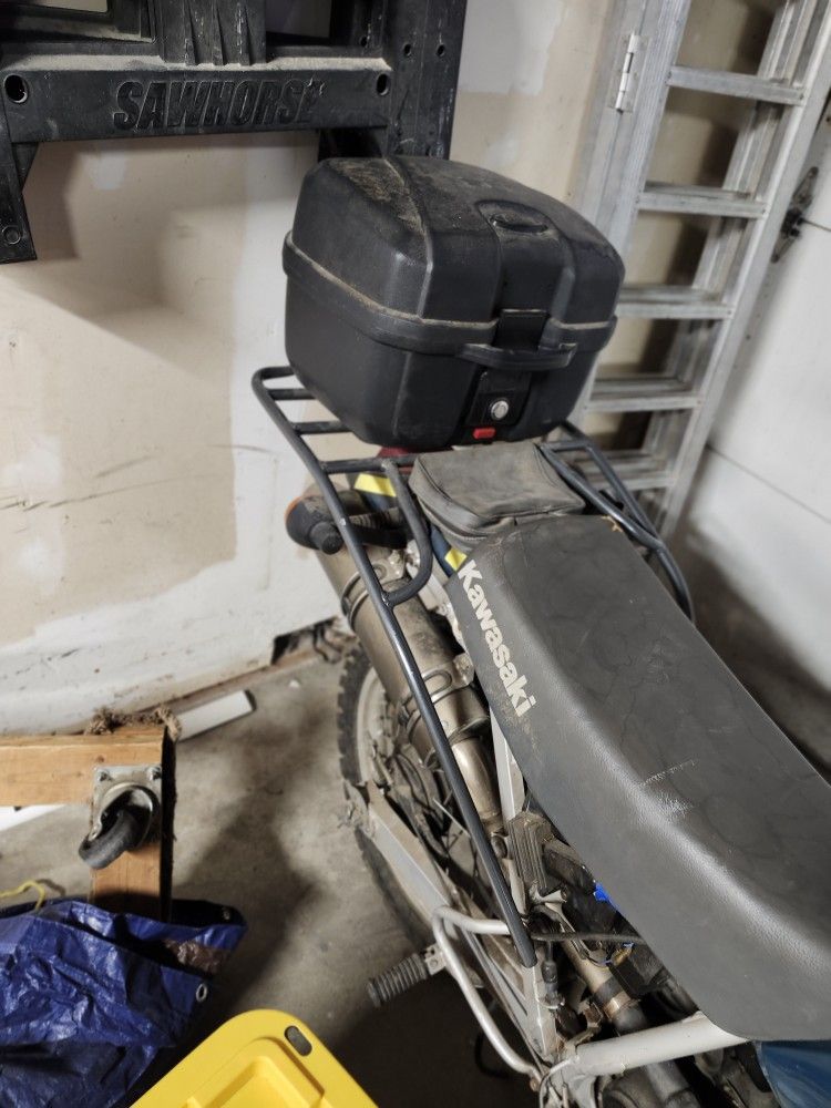 Kawasaki KLR 250 Rear Rack And Trunk Box